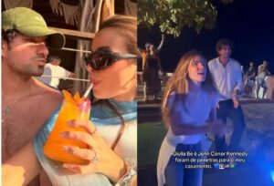Giulia Be e Conor Kennedy viram penetras em casamento em Fernando de Noronha e noiva fica chocada