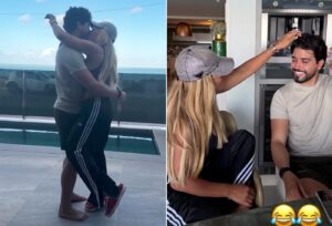 Iran Ângelo apronta no Instagram e troca beijos apaixonados com noivo
