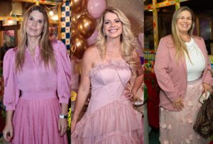 Karina Bacchi celebra meio século com festa nostálgica e presença de musas dos anos 90