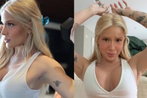 Karoline Lima exibe braços definidos e rebate acusação de IA