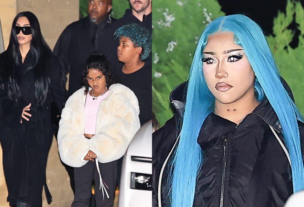 Kim Kardashian celebra aniversário com os filhos e look da pequena viraliza
