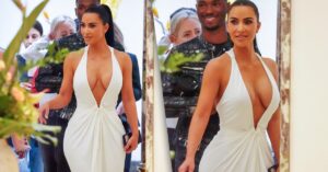 Kim Kardashian esbanja luxo em dia de compras em Roma com look ousado