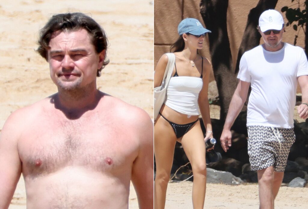 Leonardo DiCaprio curte praia no Havaí com namorada Vittoria Ceretti