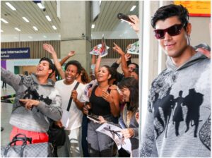 Luca Castellani desembarca no Brasil para casamento de Giulia Be