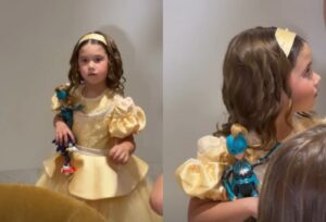 Maria Flor completa 4 anos com festa de princesa luxuosa tema Rapunzel; Virginia e Zé Felipe capricham na celebração