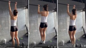 Mel Maia impressiona seguidores ao exibir força em treino de barra fixa desafiador