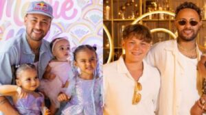 Neymar navega complexo sistema de coparentalidade com mães de seus quatro filhos