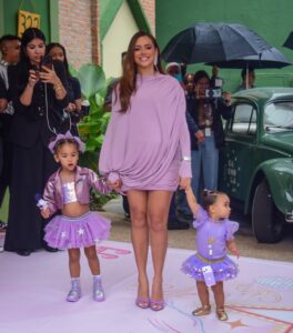 Neymar e Bruna Biancardi fazem festão de tirolesa e Show de Talentos para Mavie completar 3 anos