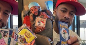 Neymar e Memphis Depay: o fascínio de craques por cartinhas de Pokémon