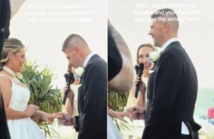 Noivo viraliza ao cometer gafe monumental no altar: errou o nome da noiva!