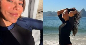 Paolla Oliveira trolleia críticos do corpo com meme sensacional nas fotos de praia