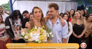 Patrícia Poeta comemora 50 anos e se emociona com surpresa emocionante do filho ao vivo no Encontro