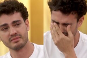 Ator de Quem Ama Cuida surpreendido com a mãe ao vivo na Globo e não consegue segurar emoção