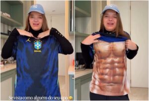 Rafa Justus posa de forma ousada para ir à escola e impressiona madrasta Ana Paula Siebert
