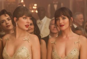 Dakota Johnson aposta que Taylor Swift não vai compartilhar fotos do casamento com Travis Kelce