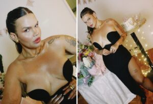 Thais Carla celebra 35 anos com festa intimista e decote ousado