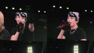 V do BTS canta em português e emociona fãs brasileiros no segundo show